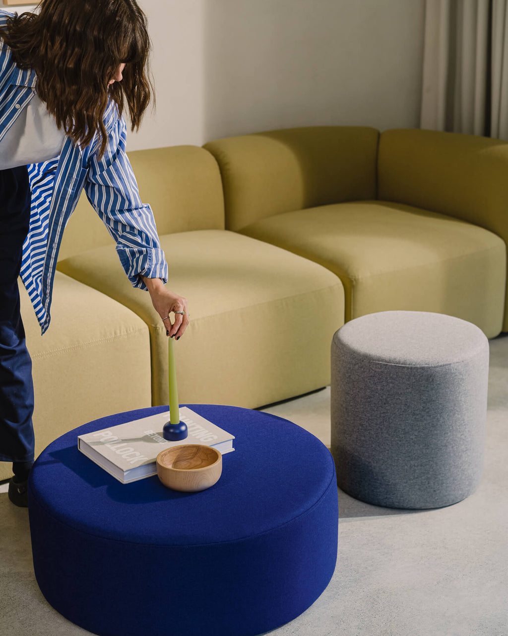 Folk Pouf - wide - nooma