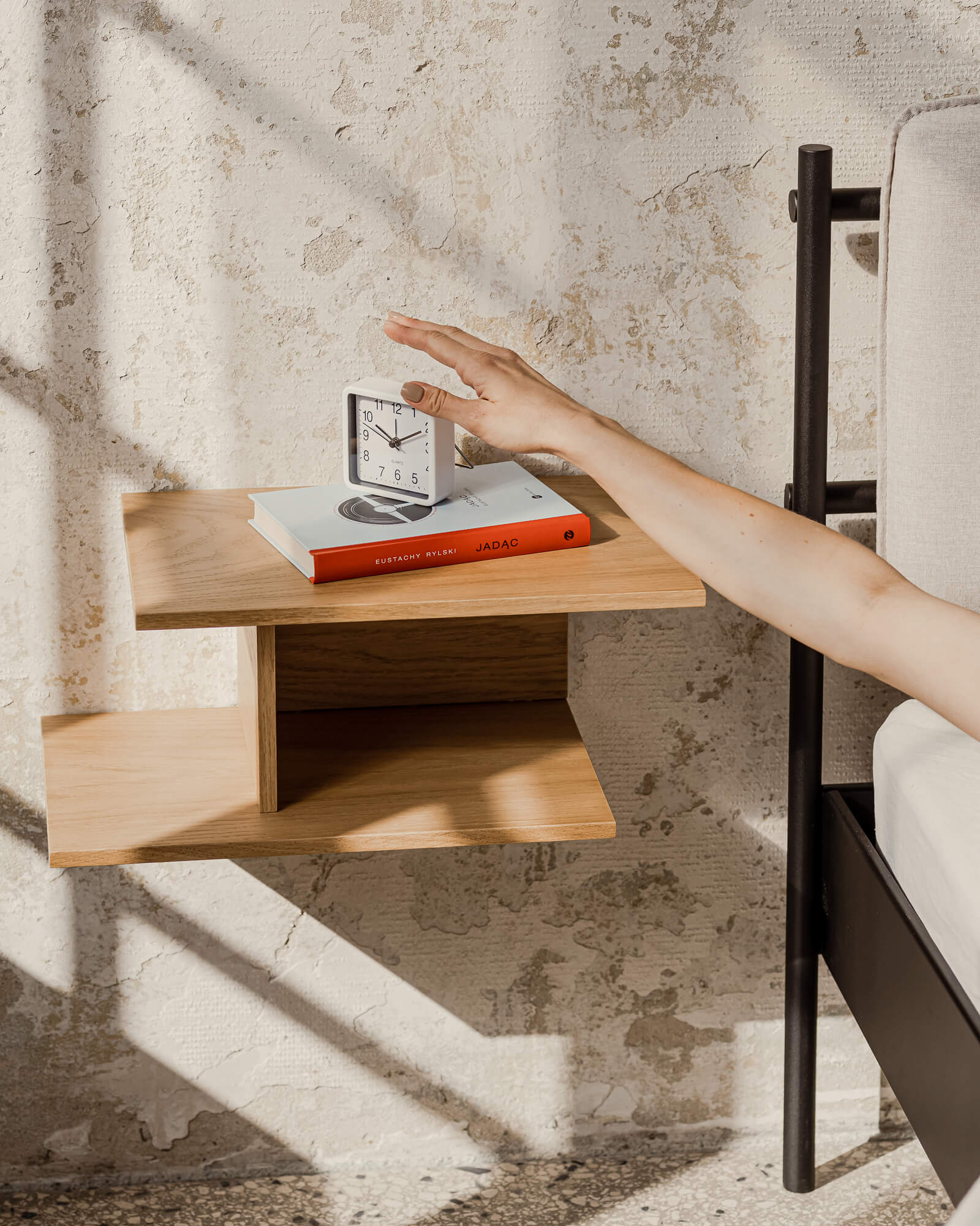 Tann Bedside Shelf - right - nooma