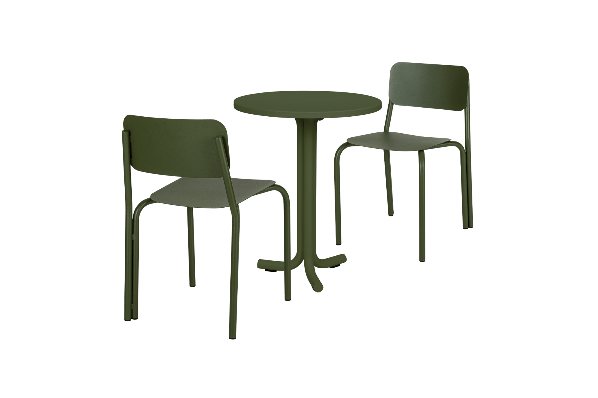 Nokk Café Table & 2x Kei Chair Bundle - nooma