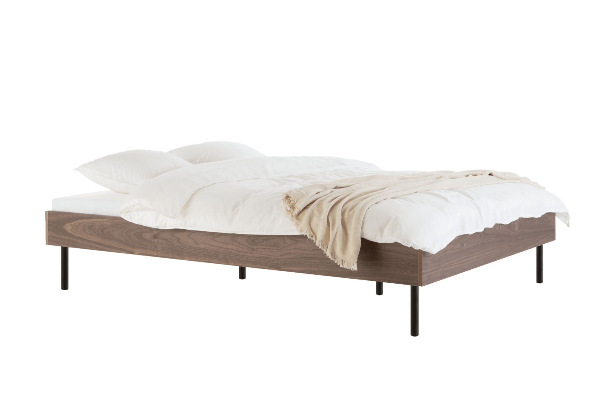 Streiko Bed Walnut - nooma